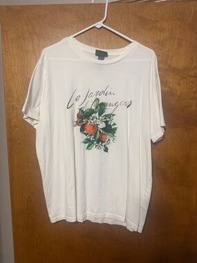 H&M Cream Short-Sleeve Tee